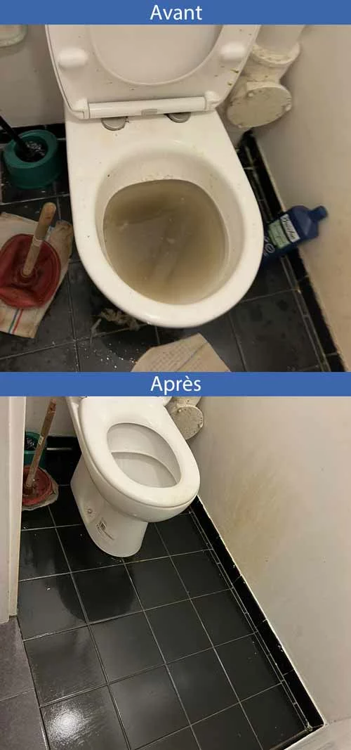 débouchage des toilettes